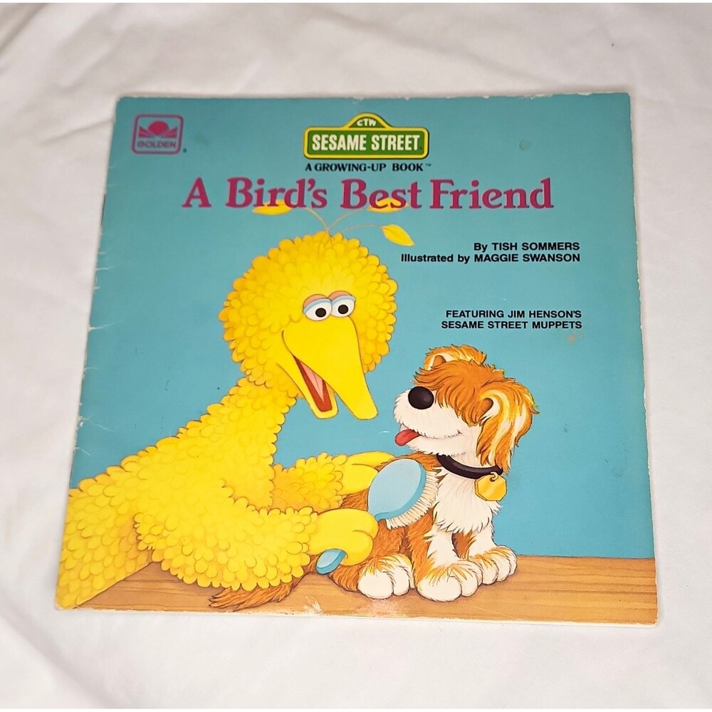 Sesame Street: A Bird's Best Friend Tish Sommers PB Illus Golden Press 1987